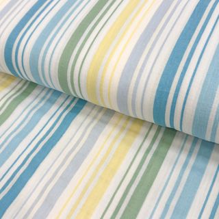Tetra Tkanina/Muslin Beach Stripe blue