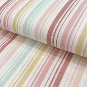Dvostruka gaza/muslin Beach Stripe red