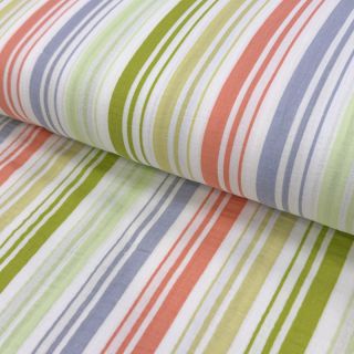 Dvostruka gaza/muslin Beach Stripe green