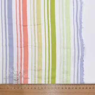 Tetra Tkanina/Muslin Beach Stripe green