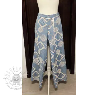 Pamuk JEANS EMBROIDERY Square light blue