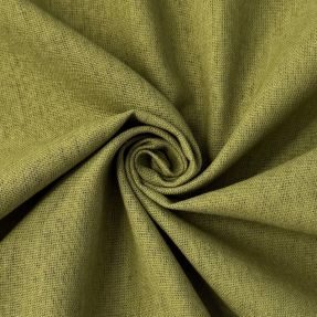 Pamučna tkanina s lanom PREMIUM moss green