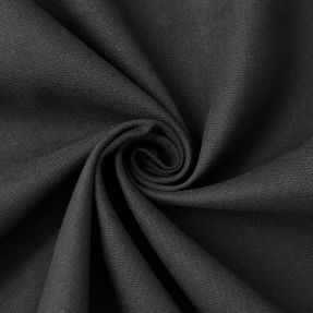 Pamučna tkanina s lanom PREMIUM black