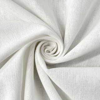 Pamučna tkanina s lanom PREMIUM white