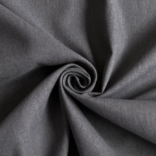 Pamučna tkanina s lanom PREMIUM dark grey