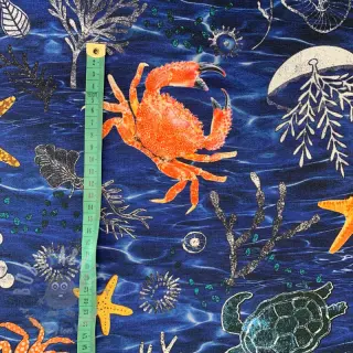 Dekorativna tkanina s teflonskom obradom SEA LIFE ANIMALS