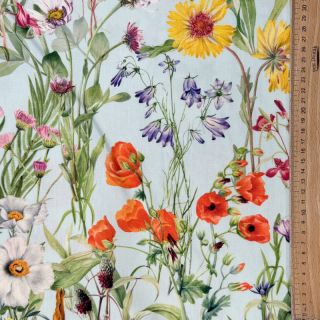 Dekorativna tkanina s teflonom Wildflower Sunny Field