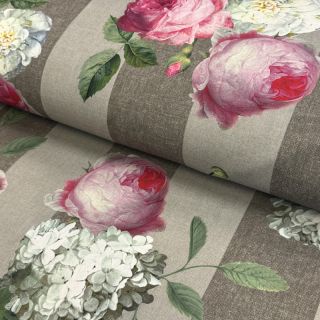 Dekorativna tkanina s teflonom Hydrangea Roses