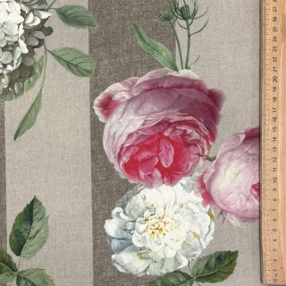 Dekorativna tkanina s teflonom Hydrangea Roses