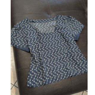Bavlnená látka JEANS Embroidery dark blue
