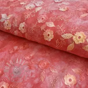 Pamuk TIE DYE EMBROIDERY Poppy design K