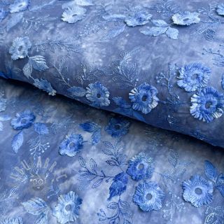 Pamuk TIE DYE EMBROIDERY Poppy design L