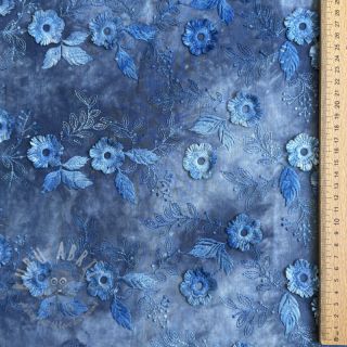 Pamuk TIE DYE EMBROIDERY Poppy design L