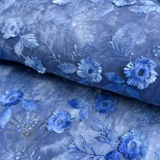 Pamuk TIE DYE EMBROIDERY Poppy design L