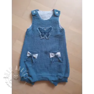 Tetra Tkanina/Muslin indigo ORGANIC