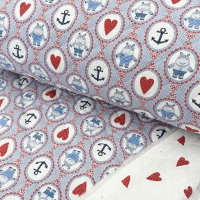 Pamučna tkanina QUILTING Titouan plava