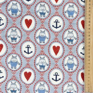 Pamučna tkanina QUILTING Titouan plava
