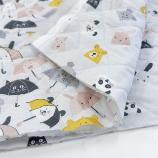 Pamučna tkanina QUILTING Parapluie biserna