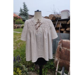 Lan s pamukom Lira medium stripe beige