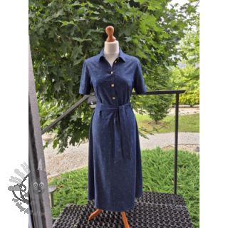 Pamuk JEANS Glitter small dots