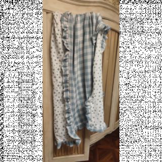 Dvostruka gaza/muslin Double sided CHECKS MINI green