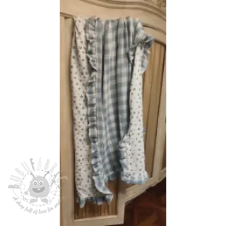 Tetra Tkanina/Muslin Double sided CHECKS MINI green