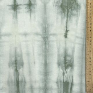 Pamučna tkanina HAND TIE DYE tamno stara zelena