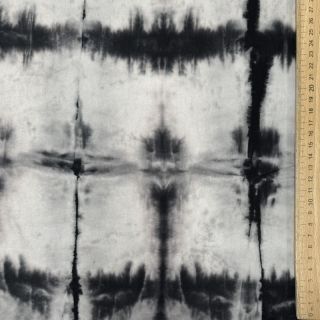Pamučna tkanina HAND TIE DYE crna