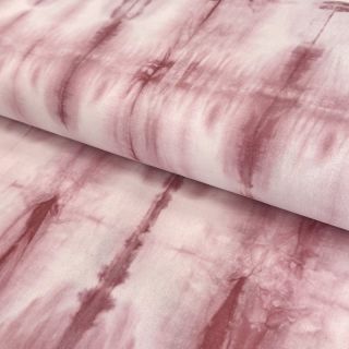 Pamučna tkanina HAND TIE DYE tamna stara roza