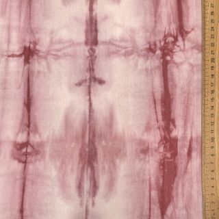 Pamučna tkanina HAND TIE DYE tamna stara roza