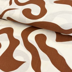 Viskóza s ľanom Nina design A