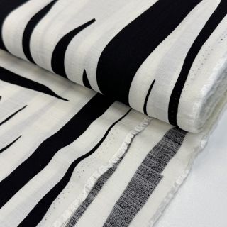 Viskóza s ľanom Nina design D