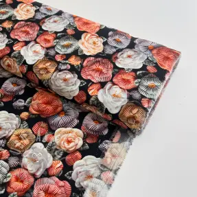 Viskoza RAYON POPLIN Knitted design F digital print