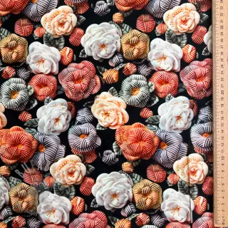 Viskoza RAYON POPLIN Knitted design F digital print