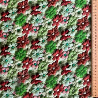 Viskoza RAYON POPLIN Knitted design E digital print