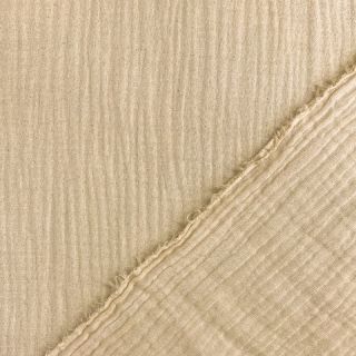 Dvojitá gázovina/mušelín MELANGE sand