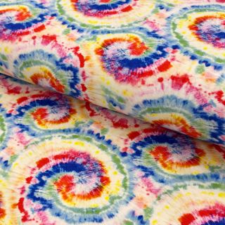 Pletenina VISCOSE LYCRA HEAVY Tie dye design A digital print