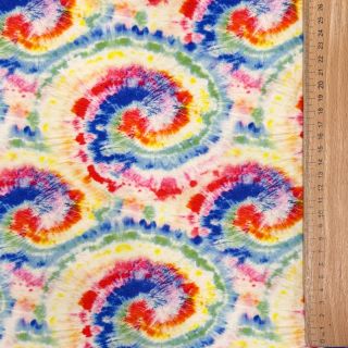 Pletenina VISCOSE LYCRA HEAVY Tie dye design A digital print