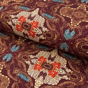 Pletenina VISCOSE LYCRA HEAVY Batik design A digital print