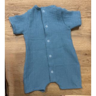 Tetra Tkanina/Muslin blue shadow ORGANIC