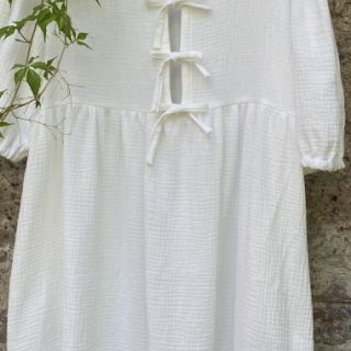 Dvoslojna gaza/muslin ecru ORGANIC