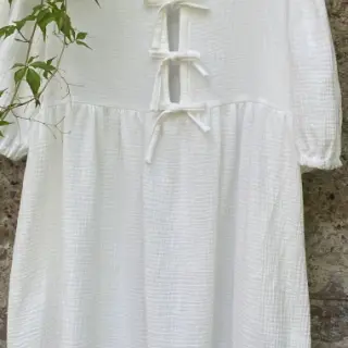 Tetra Tkanina/Muslin ecru ORGANIC