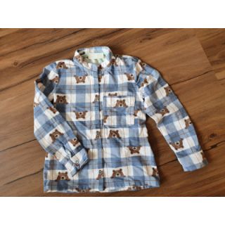 Pamučna tkanina FLANNEL Bear check jeans