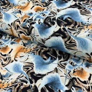 Lan viskoza Paint chaos design A digital print