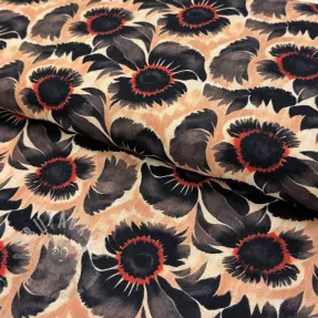Viskoza s lanom Sunlower design B digital print
