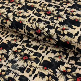 Viskoza s lanom Daisy design B digital print