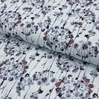 Lan viskoza Agapanthus design B digital print