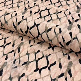 Viskoza s lanom Ivy Diamonds design B digital print