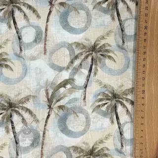 Viskoza s lanom Palm tree digital print