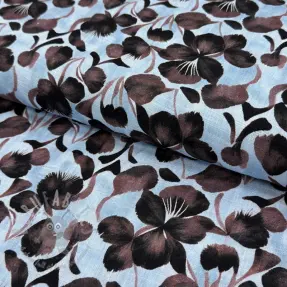 Viskoza s lanom Lotus design A digital print
